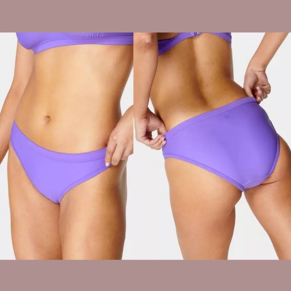 NEW $58 Sweaty Betty [ Large ] Bikini Bottoms in Aster‎ Purple - Picture 1 of 12